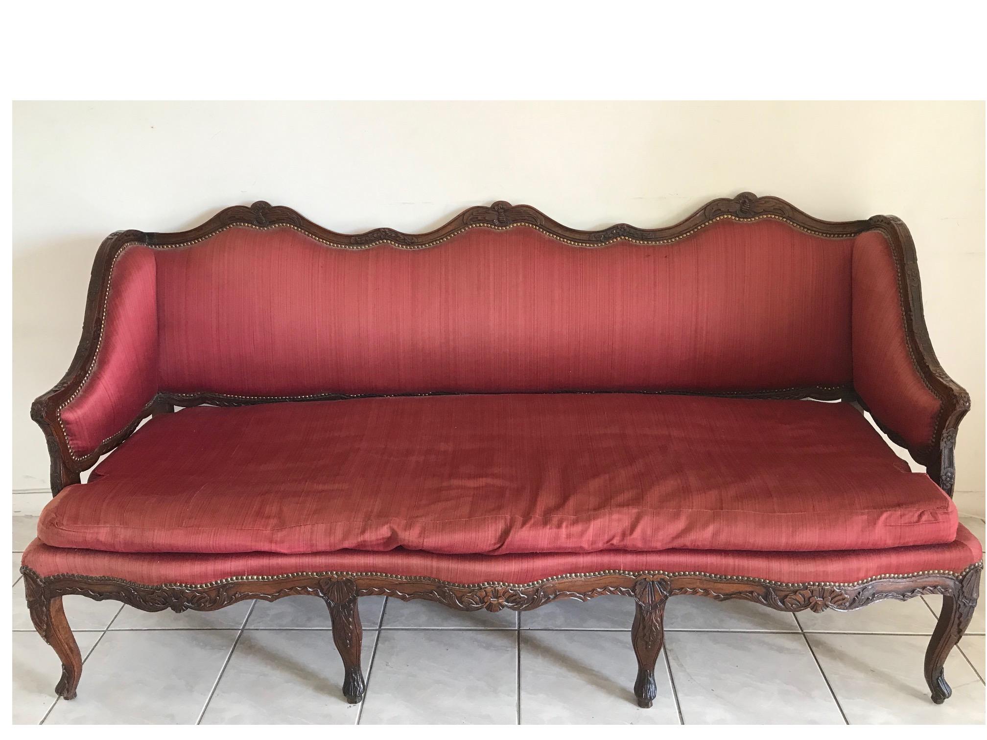 Französisches Sofa aus dem frühen 18. Jahrhundert im Angebot 6