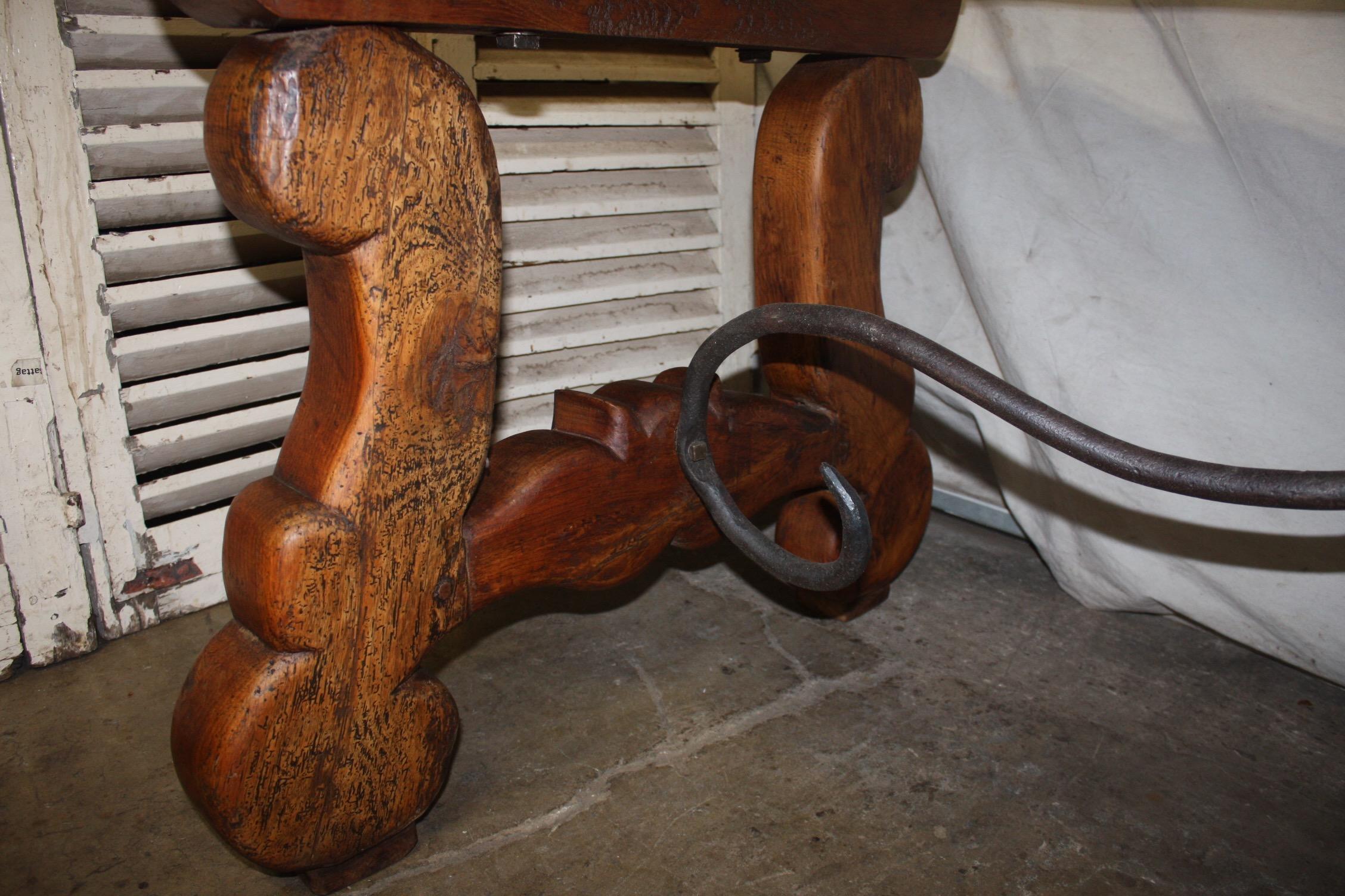 French Early 18th Century Trestle Table 6