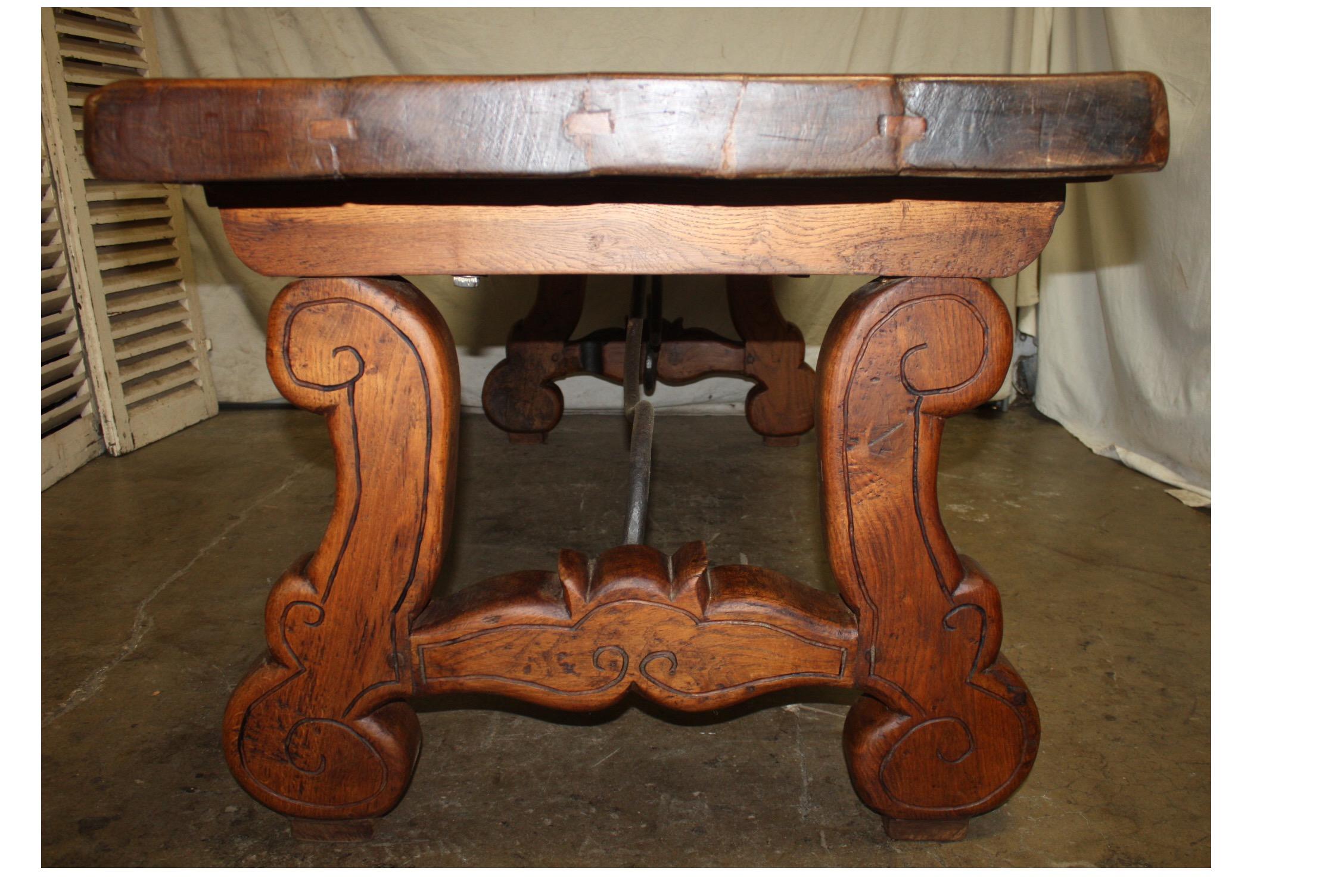 Iron French Early 18th Century Trestle Table