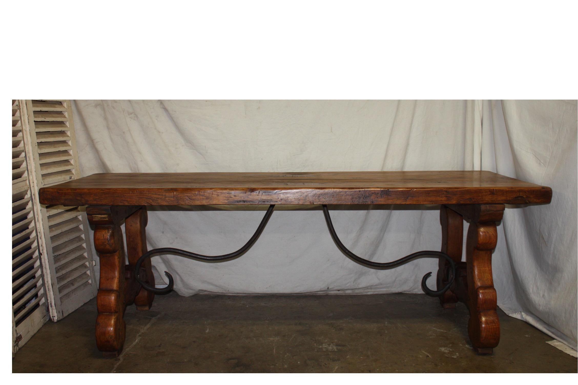 French Early 18th Century Trestle Table 4