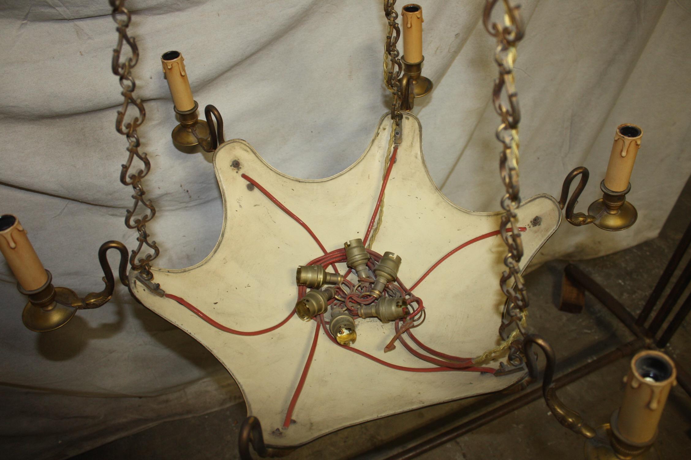 French Early 19th Century Chandelier In Good Condition In Stockbridge, GA