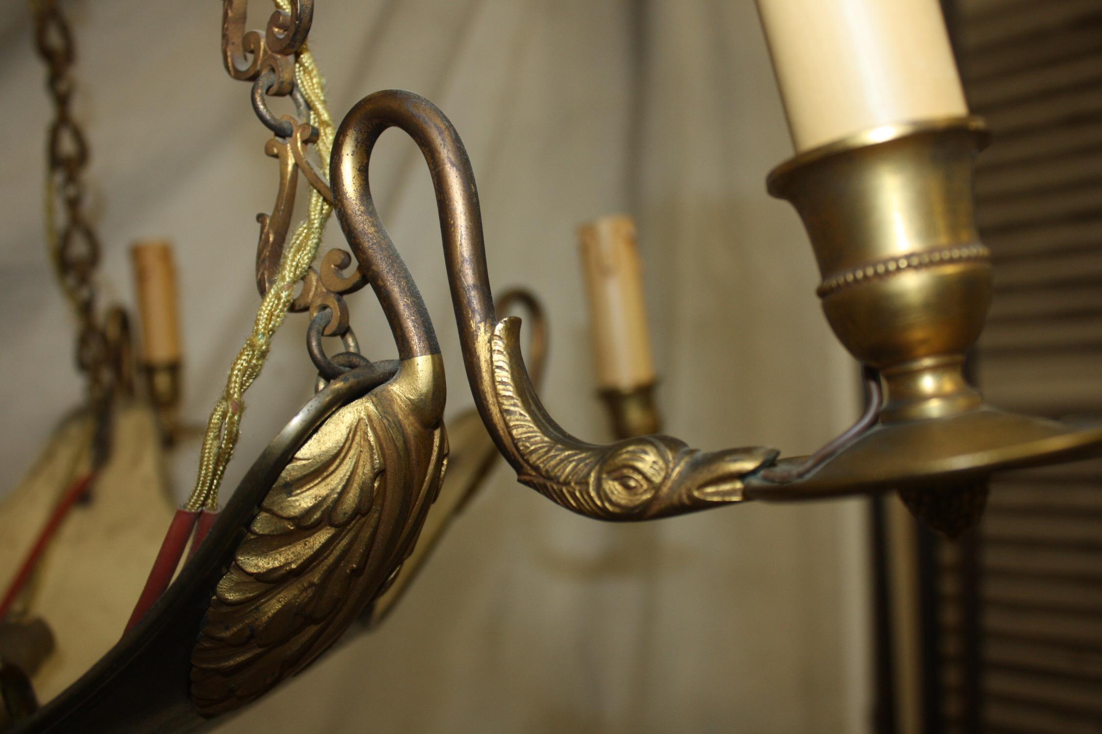 Bronze French Early 19th Century Chandelier