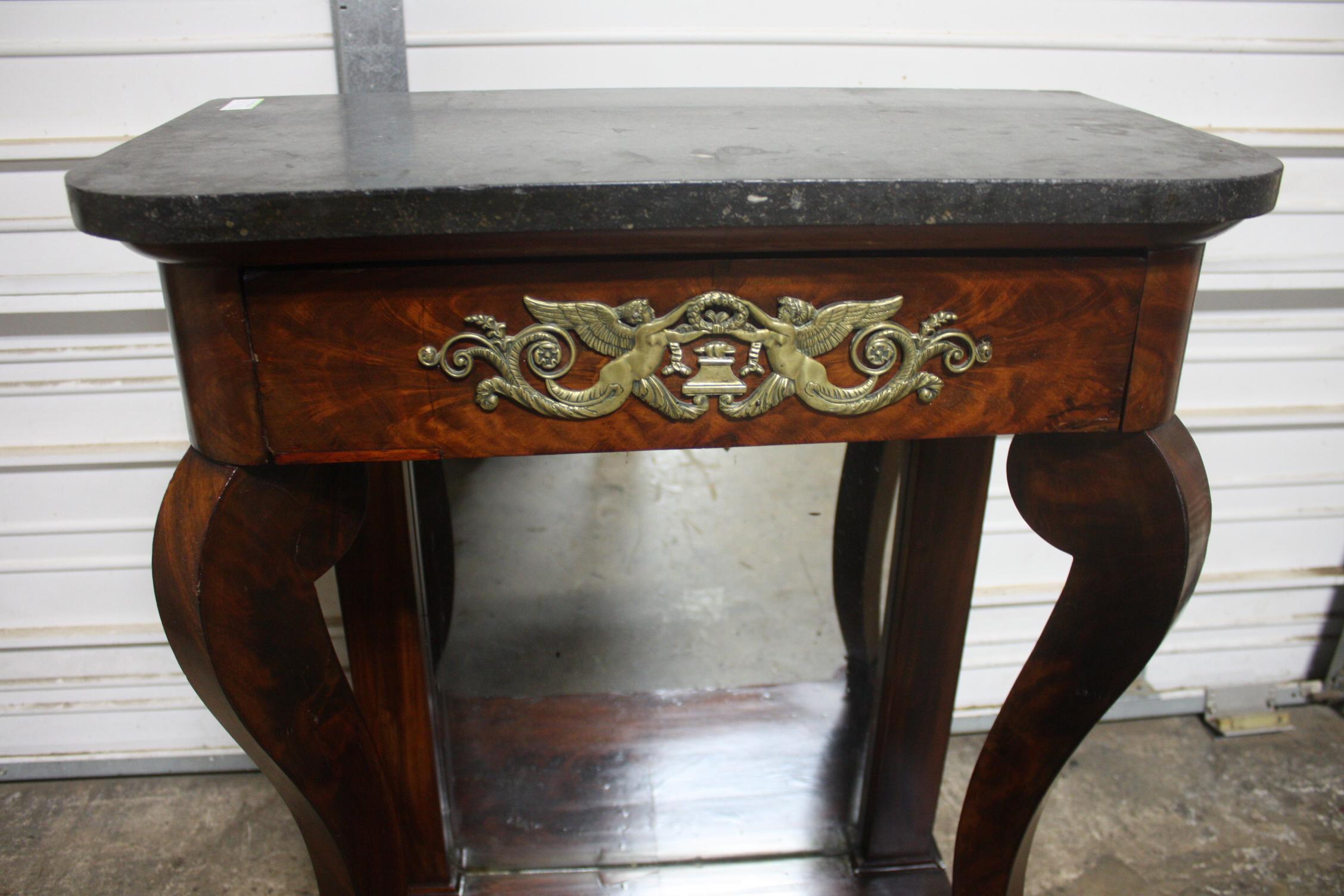 Marquetry French, Early 19th Century Console For Sale