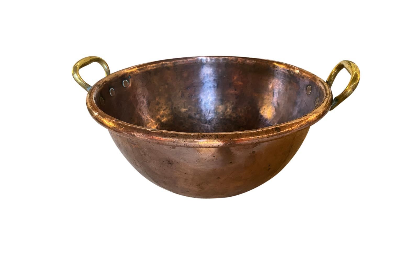 A very charming early 19th century Confectionery Pan from the Provence region of France. Very heavy guage and lovely patina. Perfect addition to any copper collection.