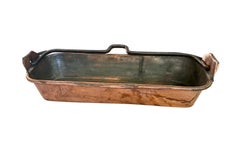 French Early 19th Century Copper Fish Pan