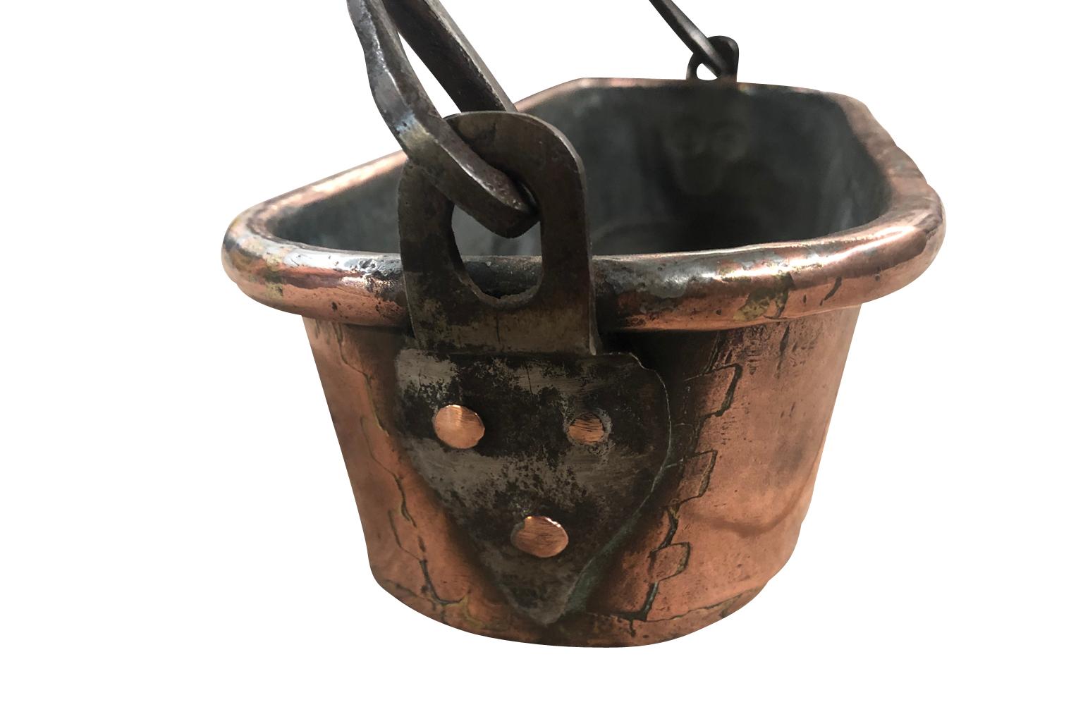 French Early 19th Century Copper Fish Pan 1