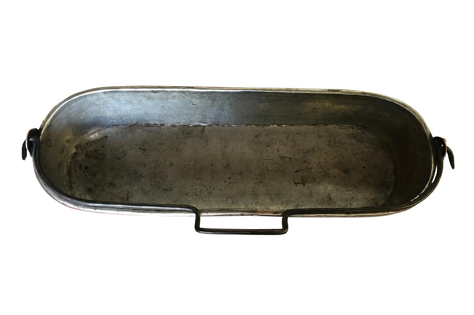 French Early 19th Century Copper Fish Pan 2