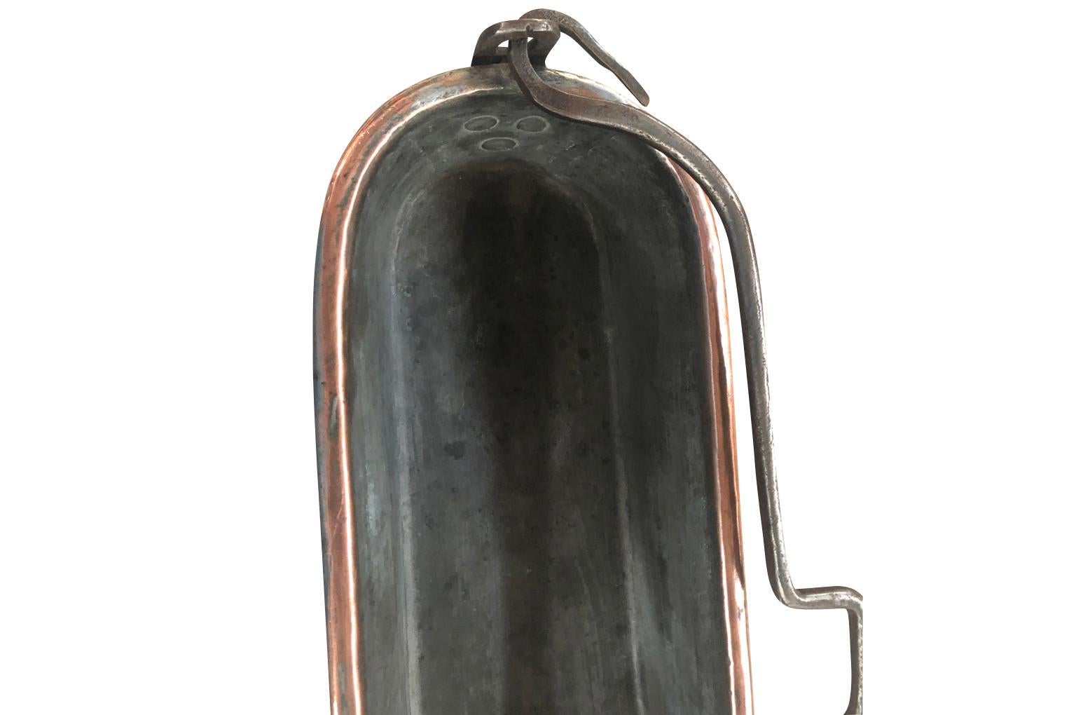 French Early 19th Century Copper Fish Pan 3