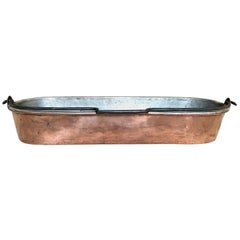 French Early 19th Century Copper Fish Pan