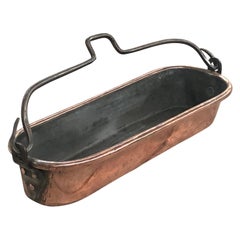 French Early 19th Century Copper Fish Pan