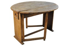 French Early 19th Century Drop-Leaf Table