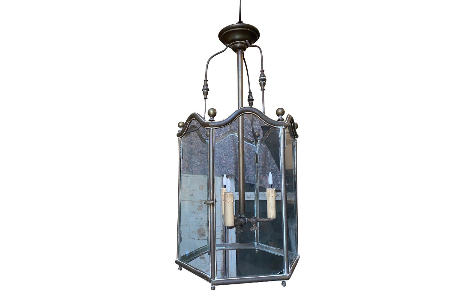 French Early 19th Century Empire Lantern In Good Condition For Sale In Atlanta, GA