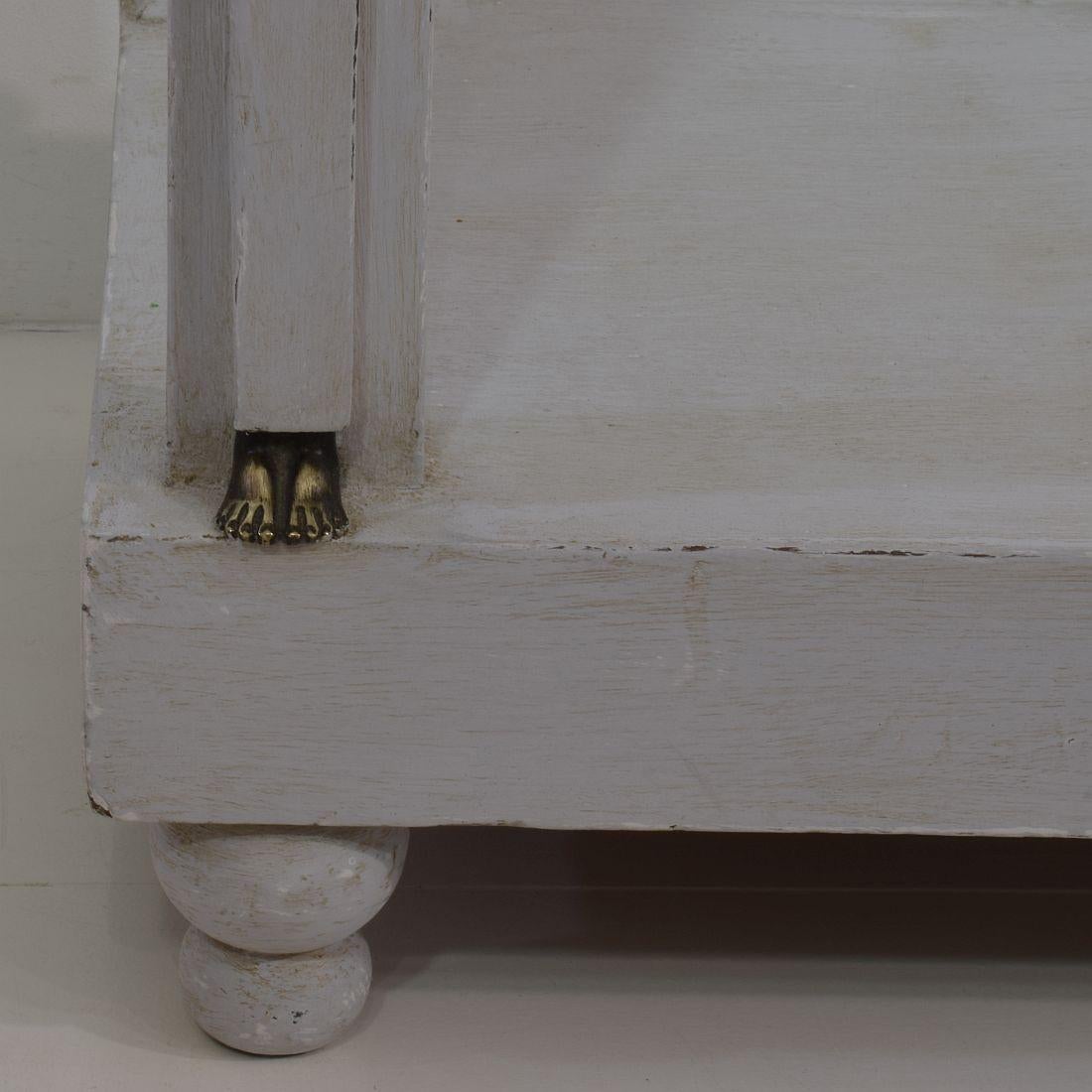 French Early 19th Century Empire Marble-Top Console Table 12