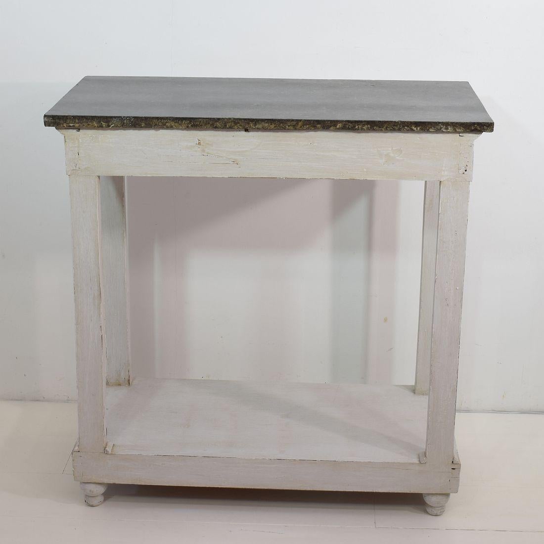 French Early 19th Century Empire Marble-Top Console Table 2