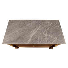 French Early 19th Century Empire St. Walnut, Ormolu and Marble Chests