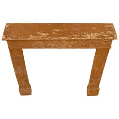 French Early 19th Century First Empire Period Terracotta Fireplace Mantel