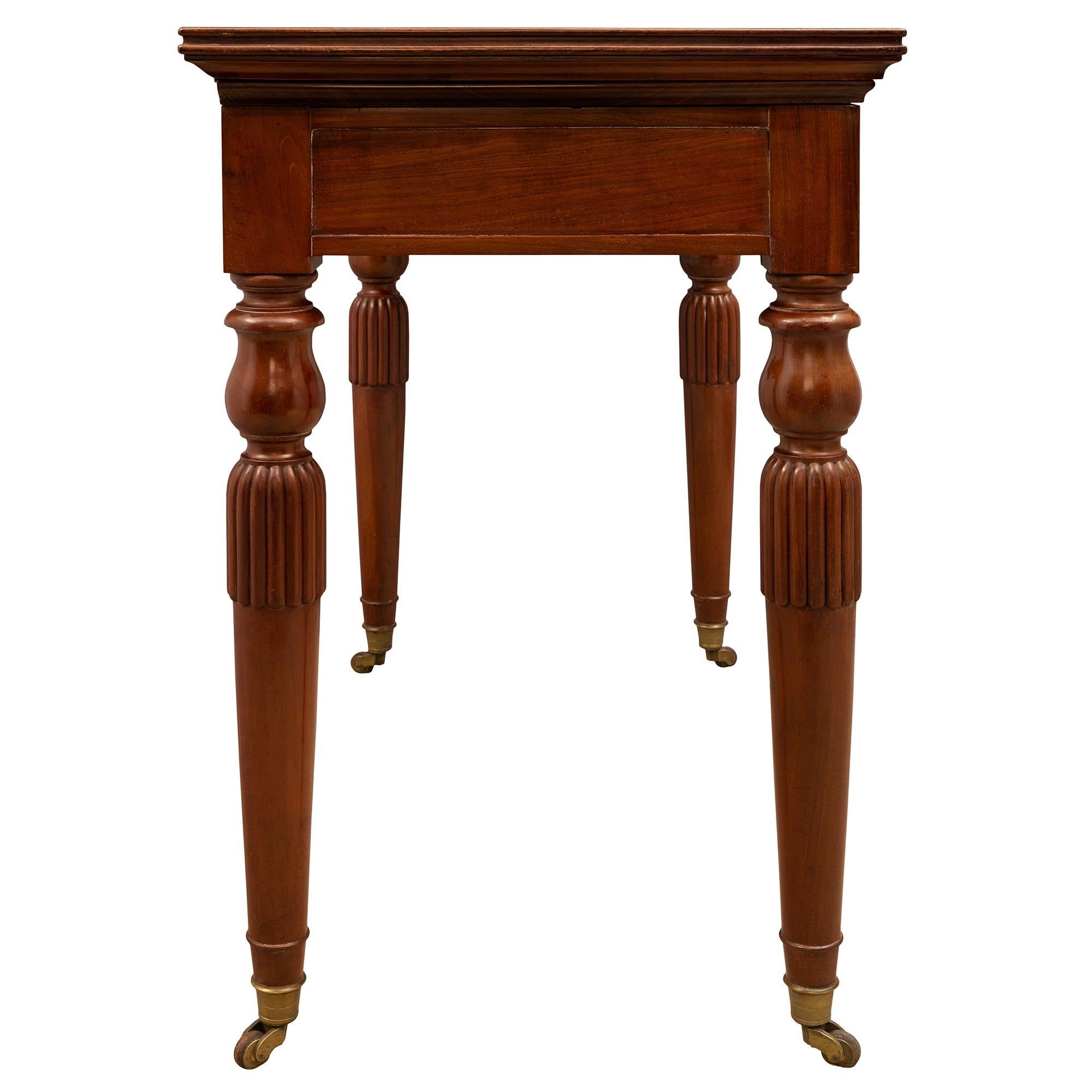 French Early 19th Century Louis Philippe Period Mahogany Side Table/Desk For Sale 1