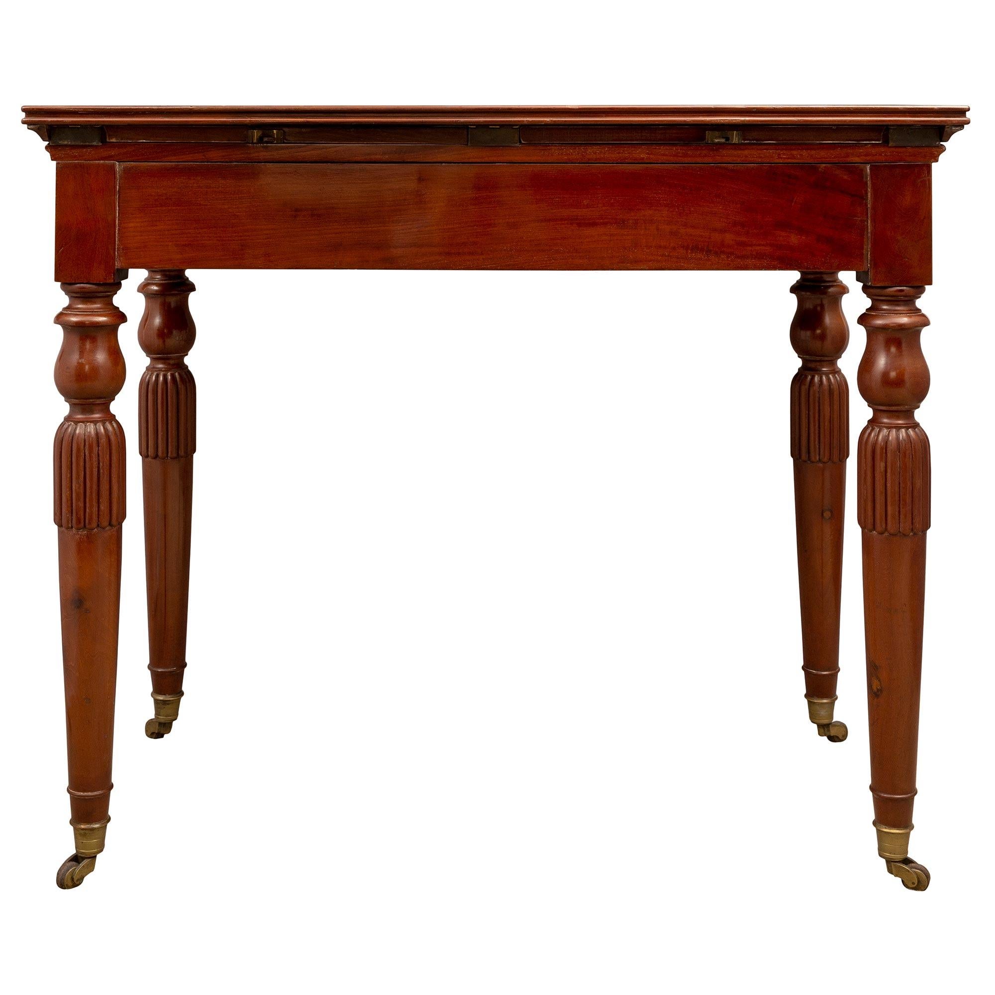 French Early 19th Century Louis Philippe Period Mahogany Side Table/Desk For Sale 2
