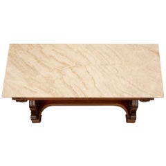 French Early 19th Century Louis Philippe St. Mouchette Mahogany & Marble Console