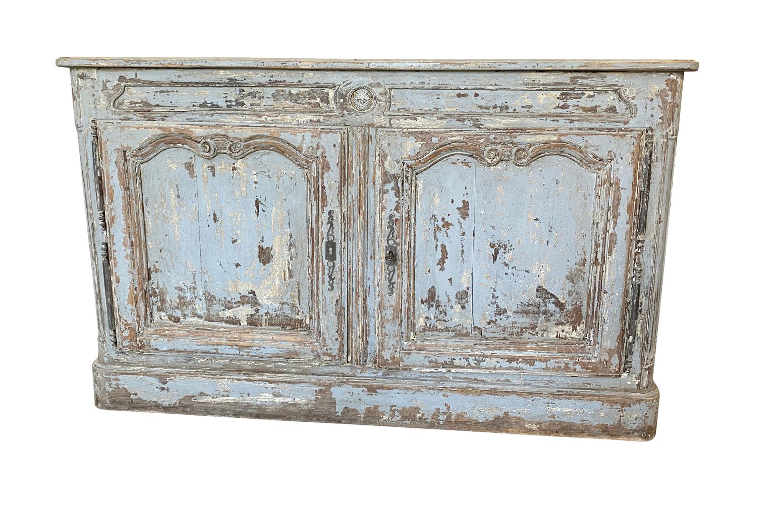 Painted French Early 19th Century Louis XIV Style Buffet For Sale