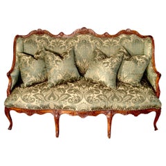 French Early 19th Century Louis XV St. Walnut Canape
