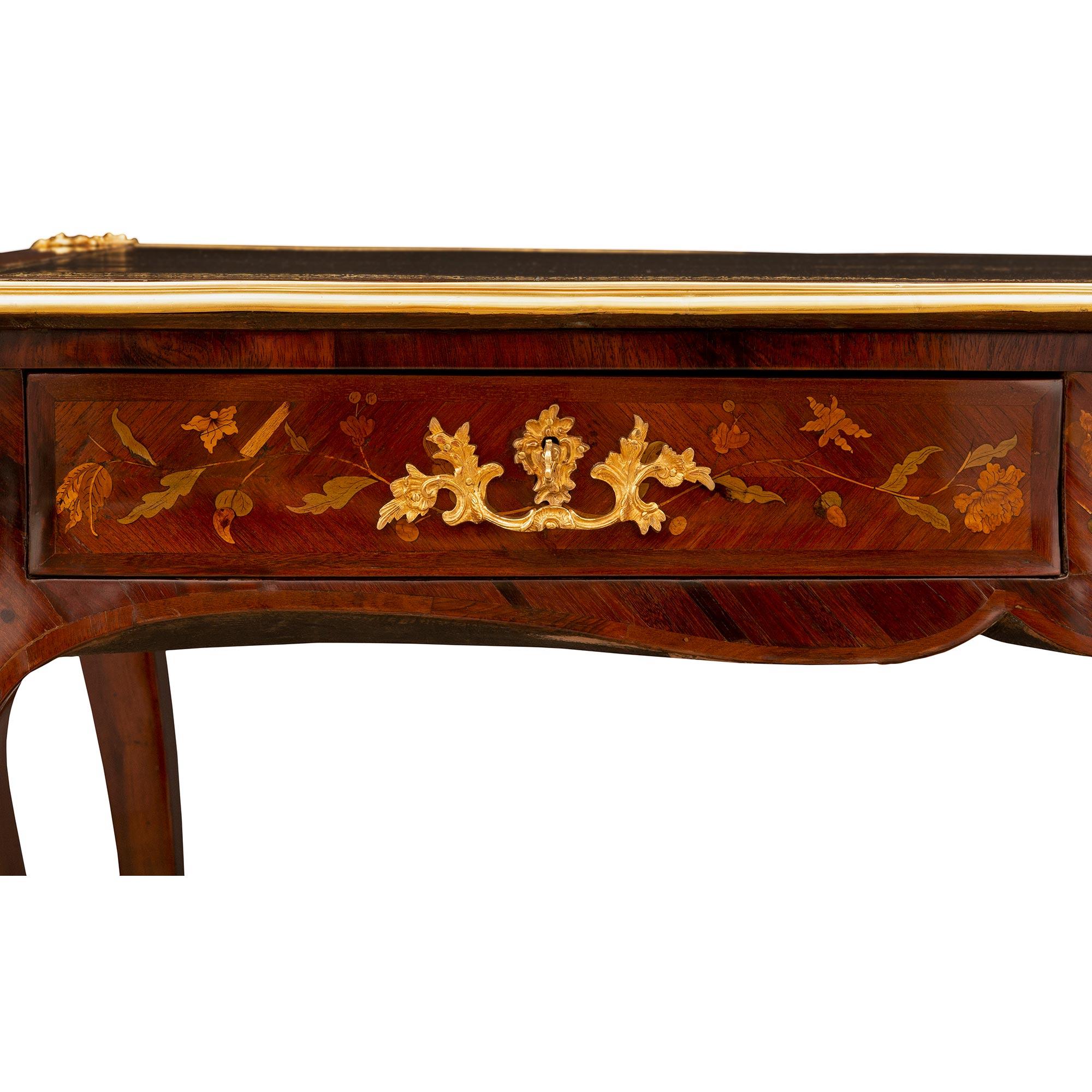 French, Early 19th Century, Louis XV Style Bureau Plat For Sale 4