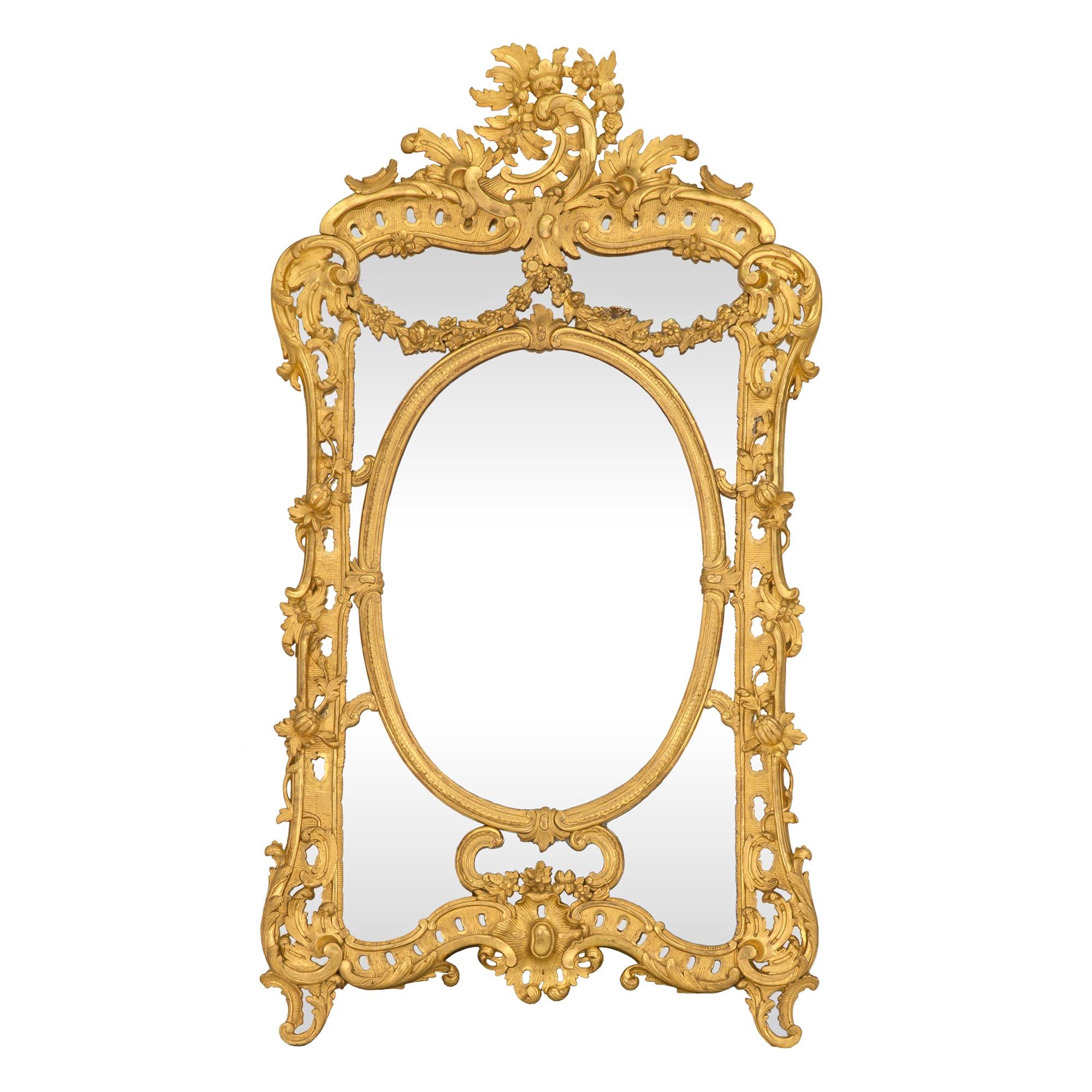 Französische Konsole im Louis-XV-Stil des frühen 19. Jahrhunderts und passender Spiegel im Angebot 8