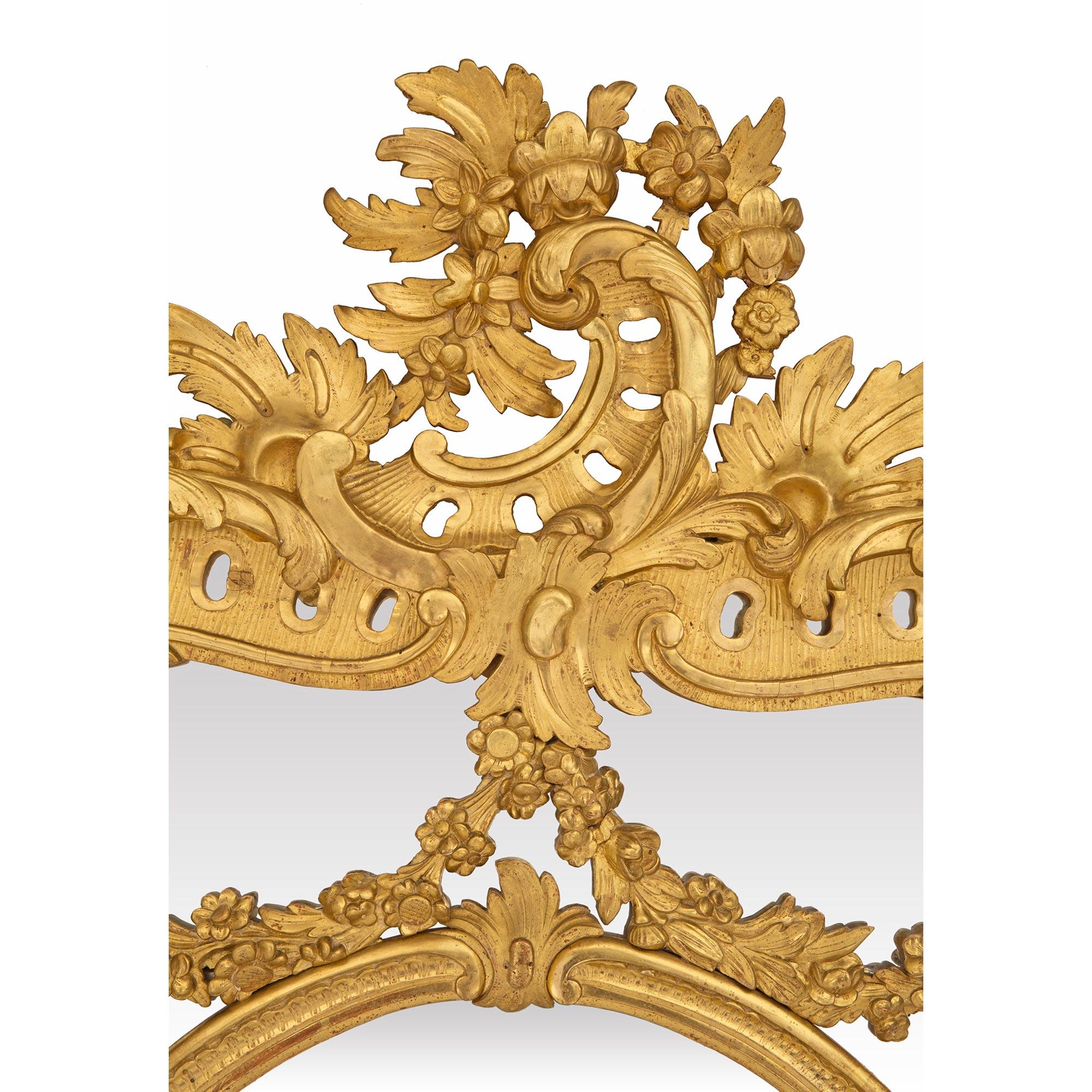 Französische Konsole im Louis-XV-Stil des frühen 19. Jahrhunderts und passender Spiegel im Angebot 9