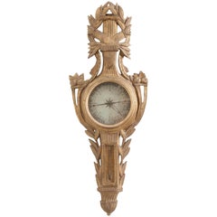 Used French Early 19th Century Louis XVI Gold Gilt Barometer