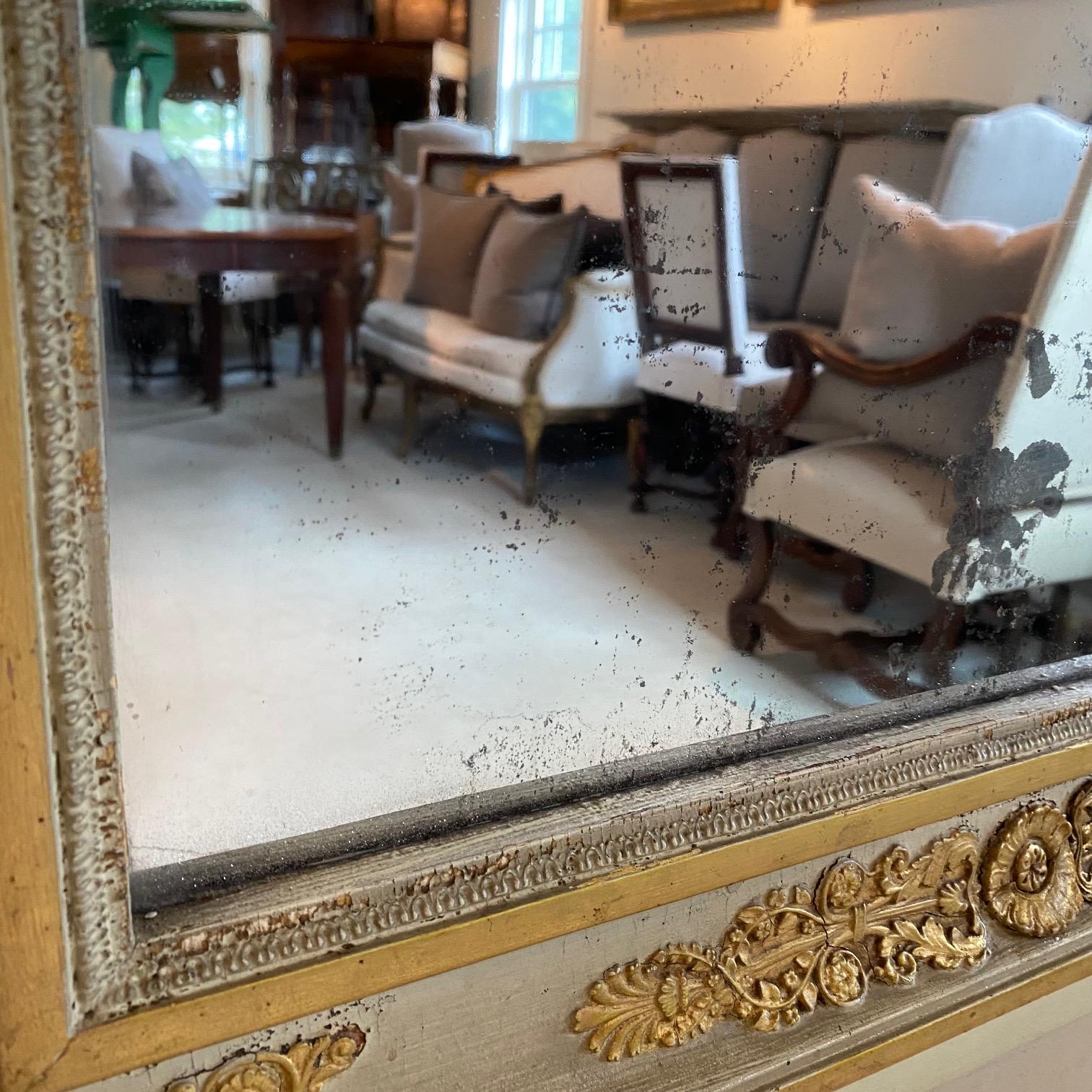 French Early 19th Century Louis XVI Period Trumeau Mirror For Sale 9