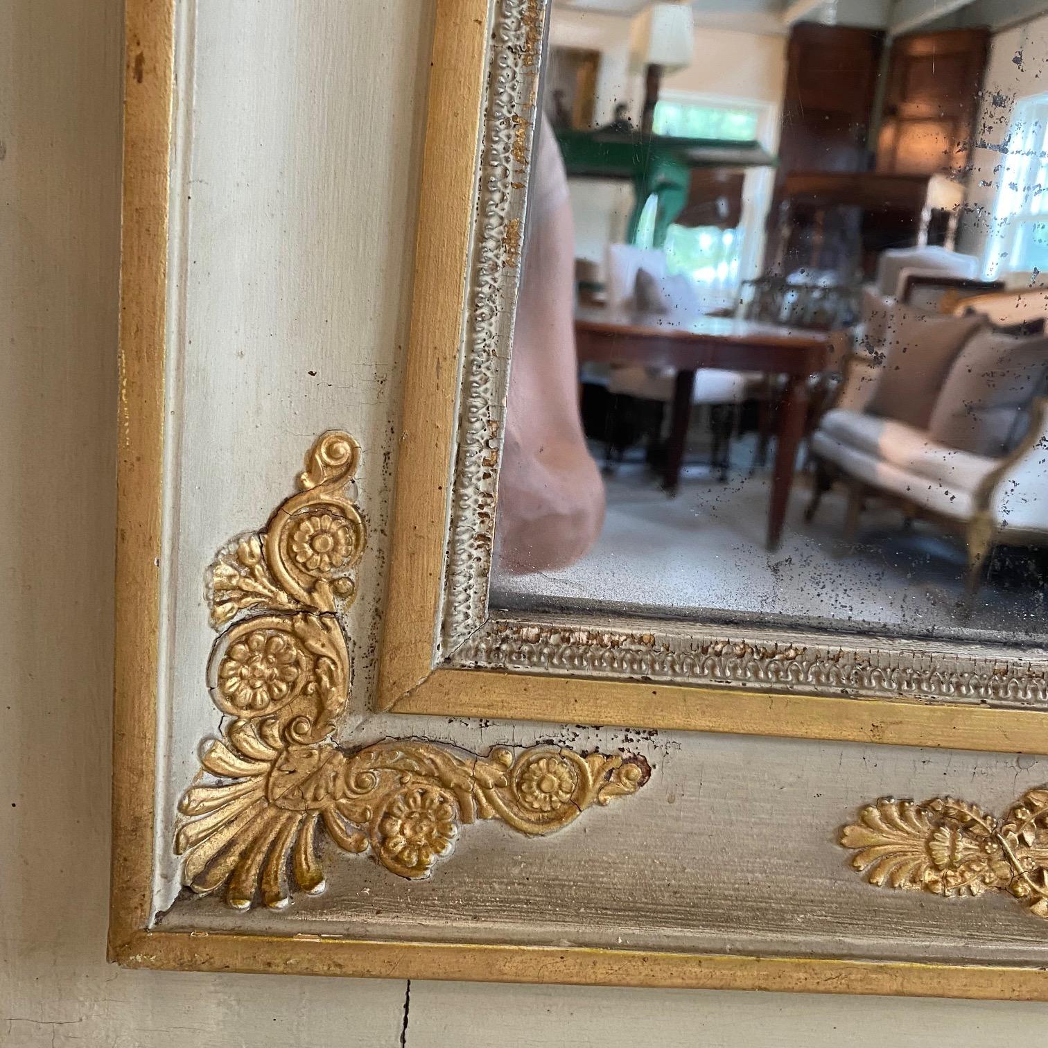 French Early 19th Century Louis XVI Period Trumeau Mirror For Sale 4