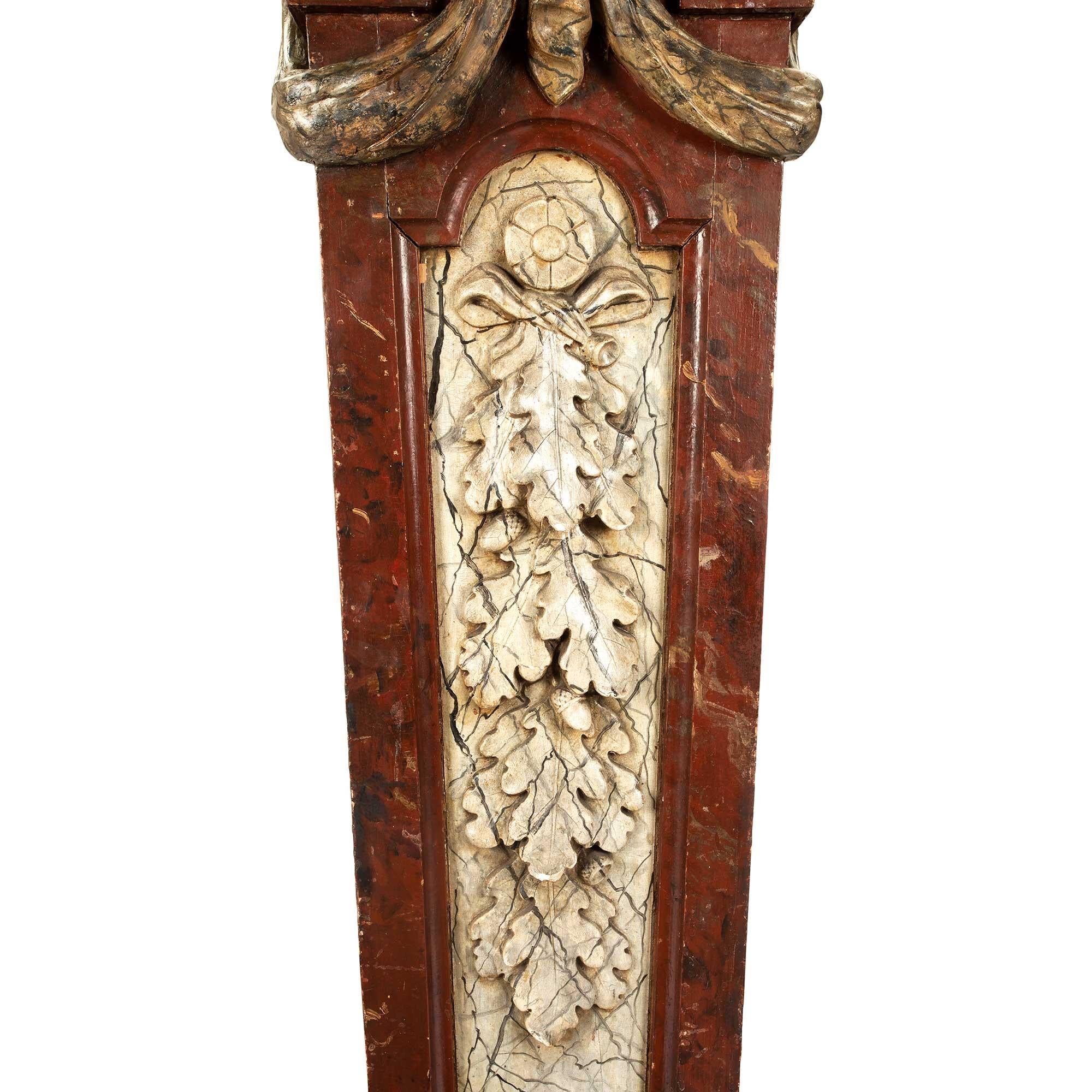 Louis XVI-Sockel aus Kunstmarmor des frühen 19. Jahrhunderts, Französisch (Holz) im Angebot