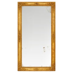 Miroir en bois doré de style Louis XVI du début du XIXe siècle