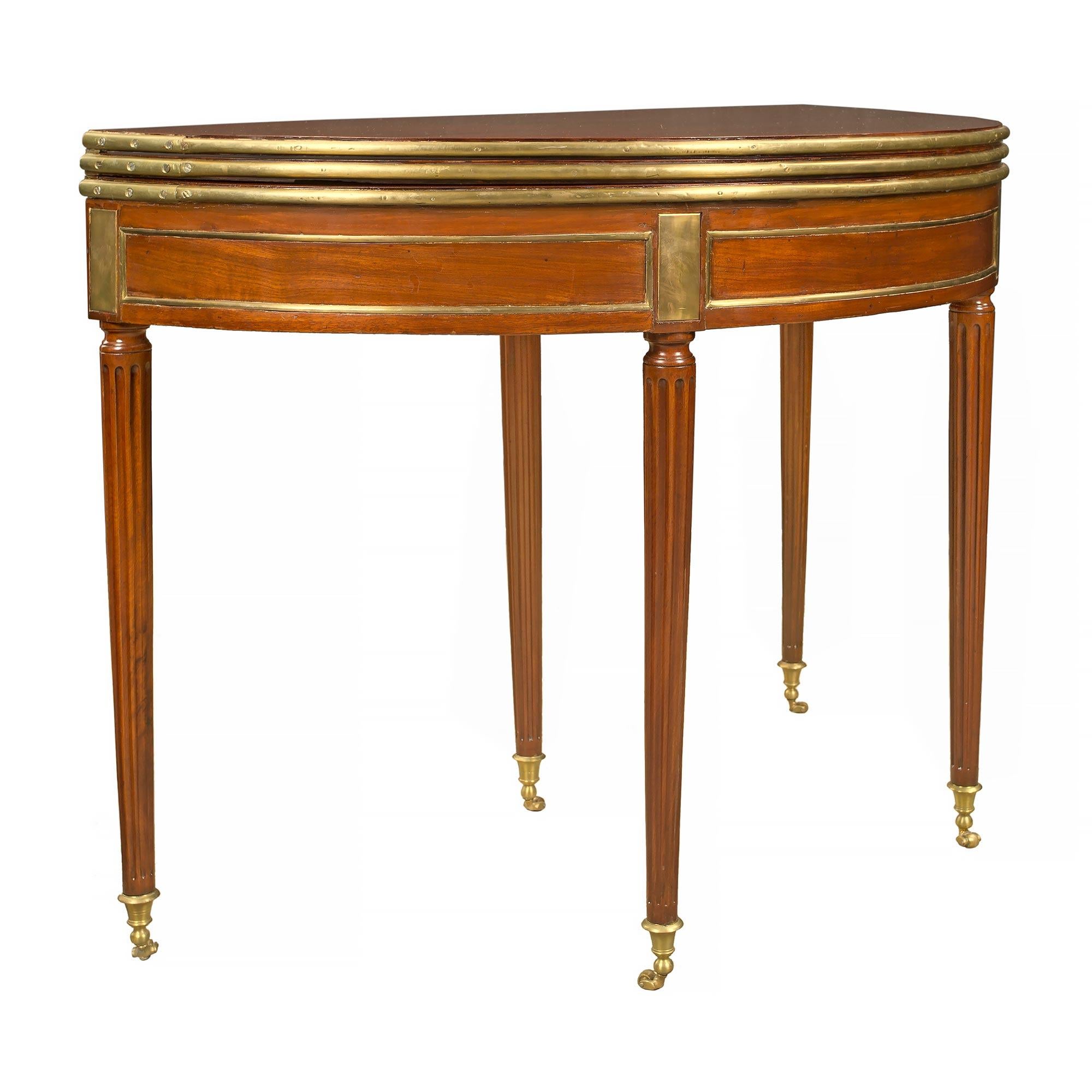 French Early 19th Century Louis XVI St. Mahogany Table/Console For Sale 1