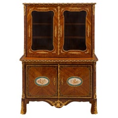 Used French Early 19th Century Louis XVI St. Sèvres Porcelain Cabinet Vitrine