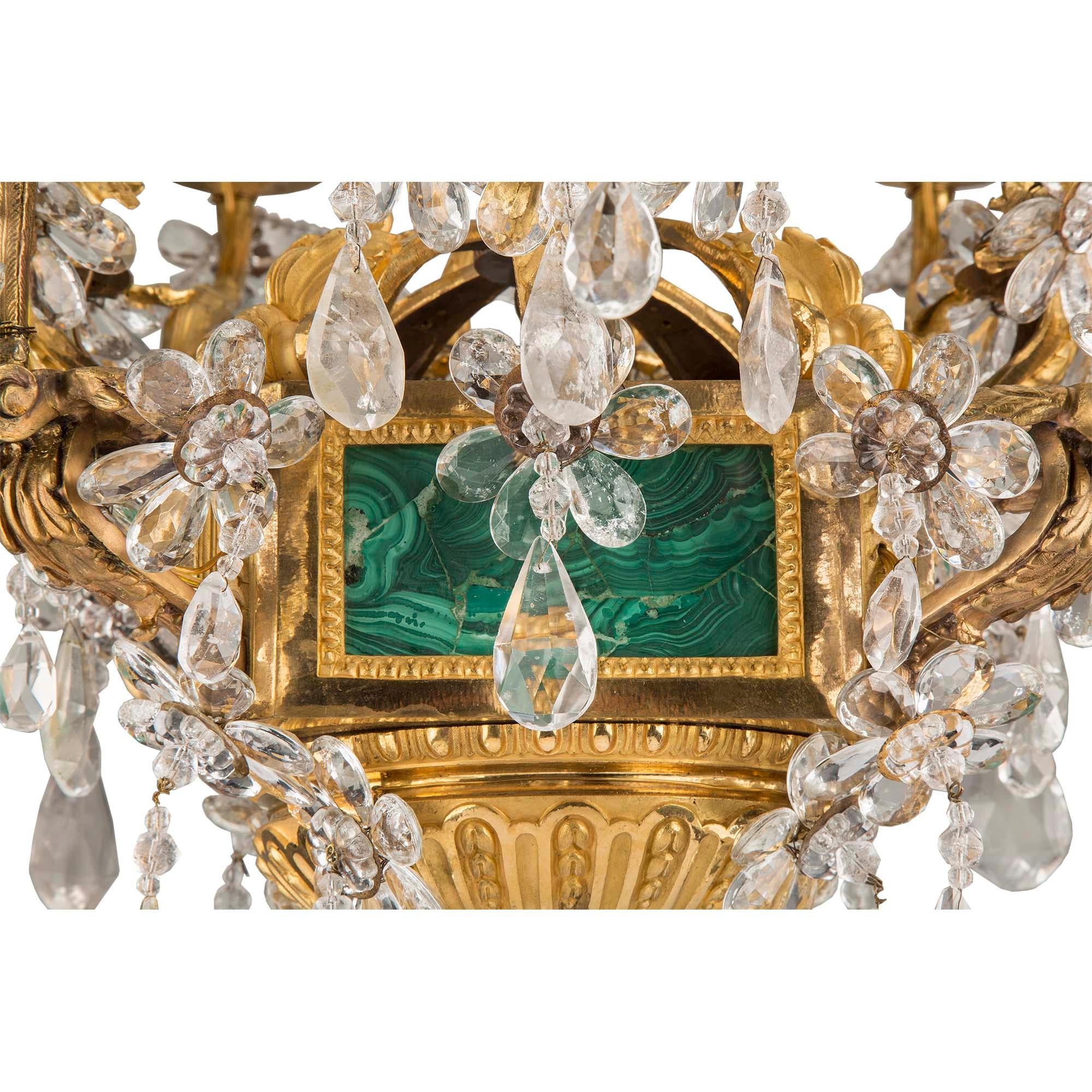  French Early 19th Century Louis XVI Style Eight-Arm Chandelier For Sale 1