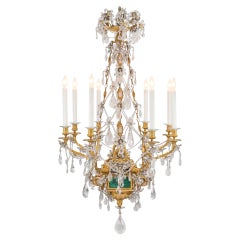 French Early 19th Century Louis XVI Style Eight-Arm Chandelier