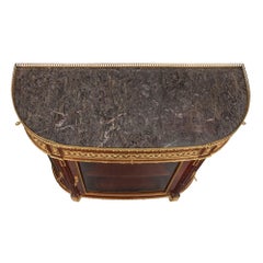 French Early 19th Century Louis XVI Style Mahogany Buffet Vitrine