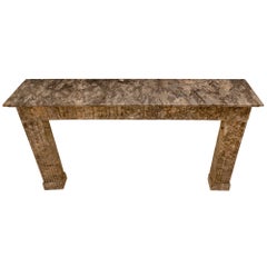 French Early 19th Century Louis XVI Style Marble Mantel