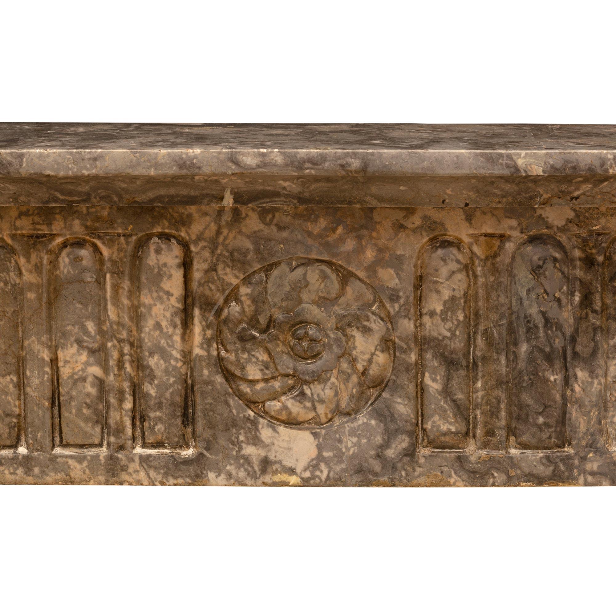 French Early 19th Century Louis XVI Style Marble Mantel For Sale 1