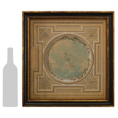 French early 19th century Louis XVI Watercolor, signed Jules Petit circa 1820