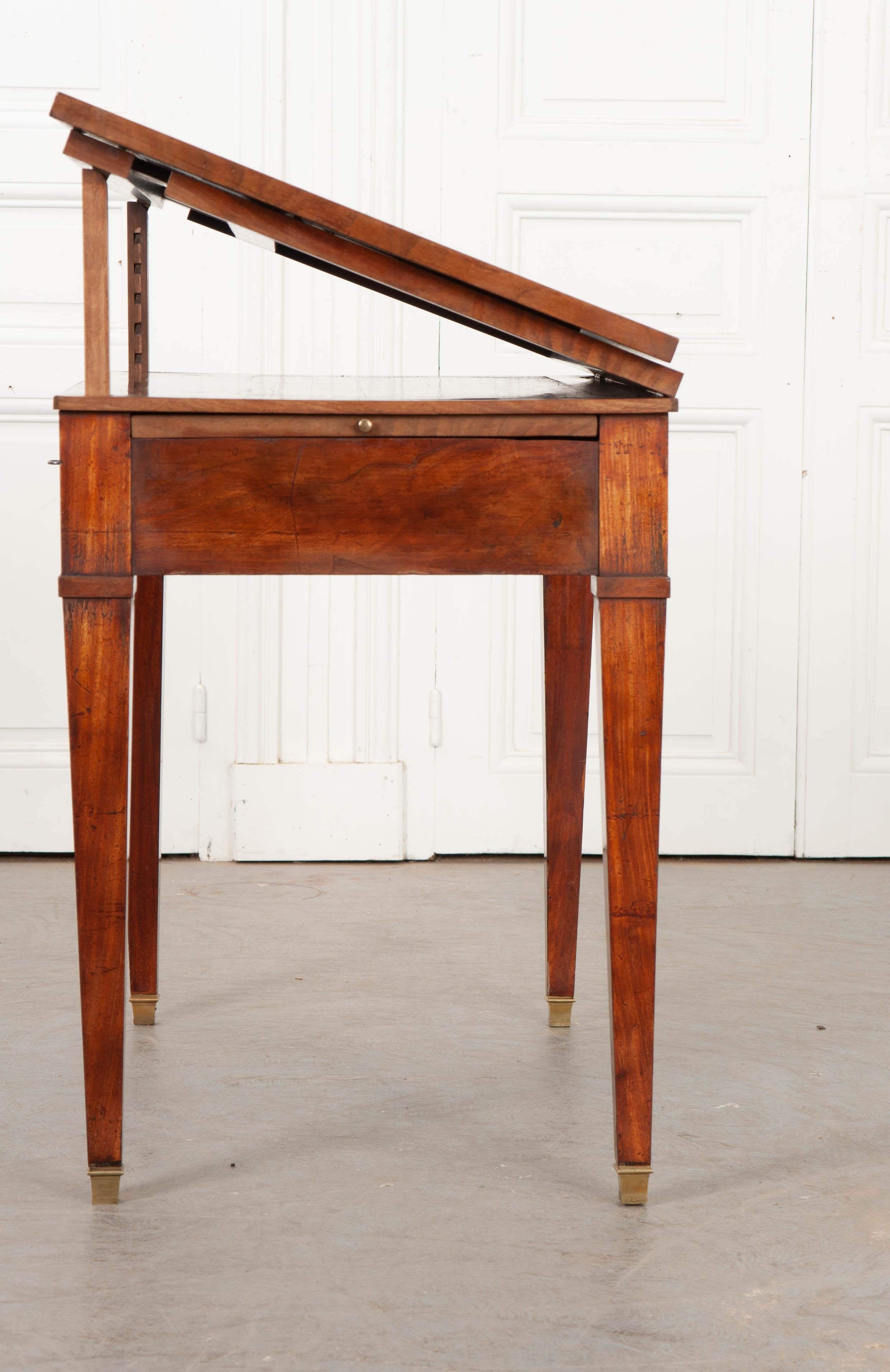 French Early 19th Century Mahogany Adjustable Drafting Desk 9