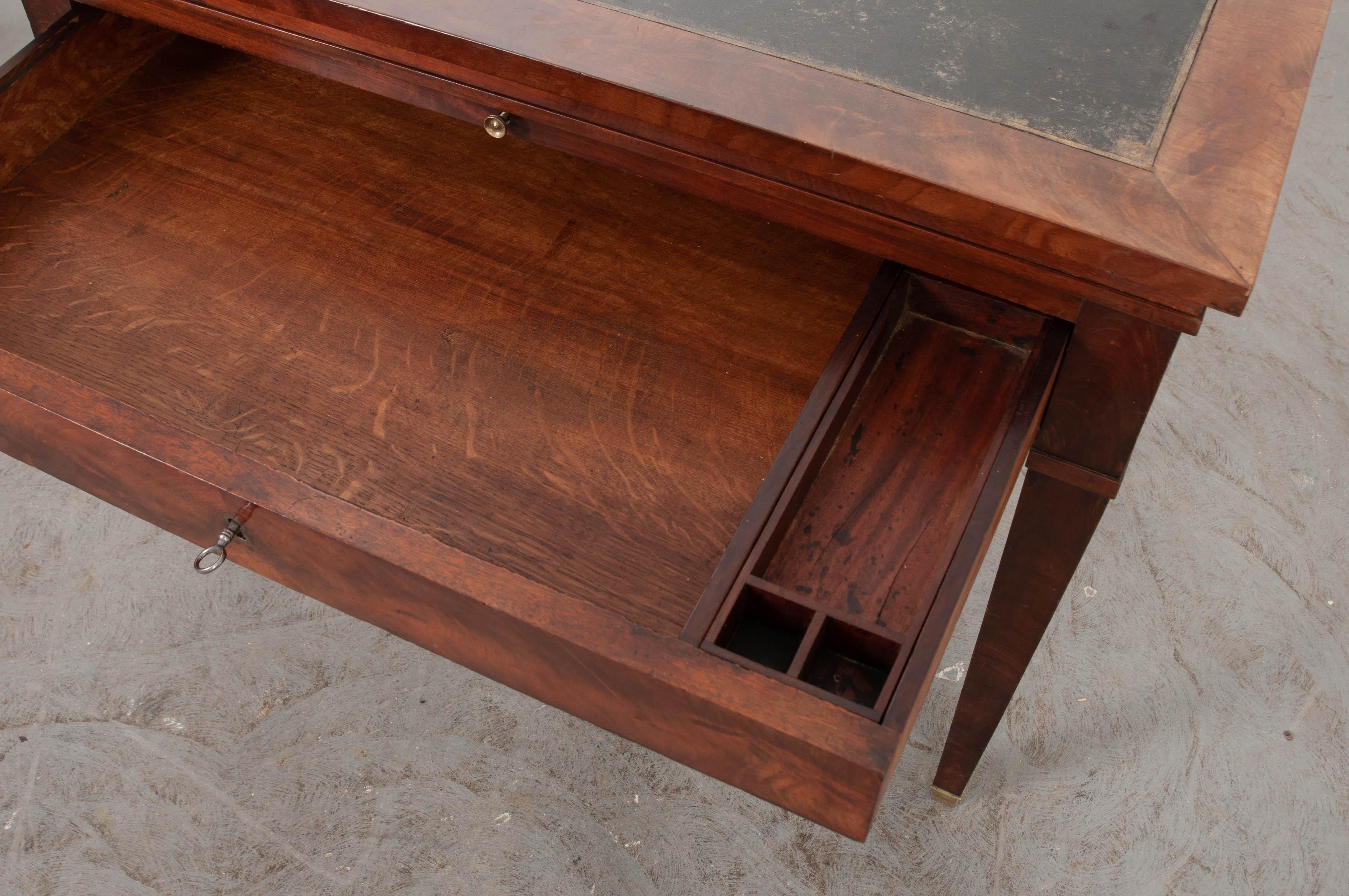 French Early 19th Century Mahogany Adjustable Drafting Desk 1