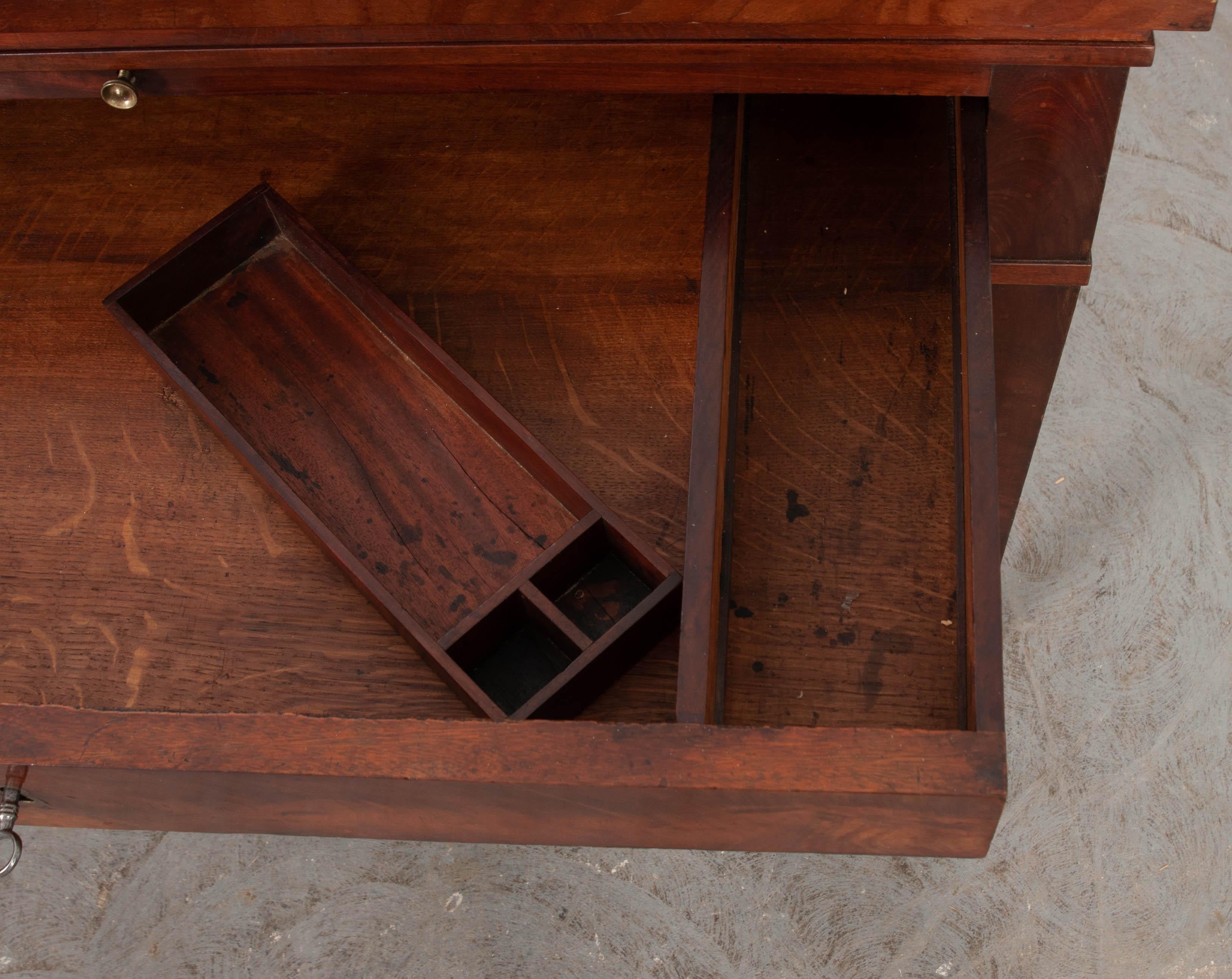 French Early 19th Century Mahogany Adjustable Drafting Desk 2