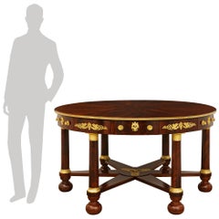 French early 19th century Mahogany and Ormolu center table