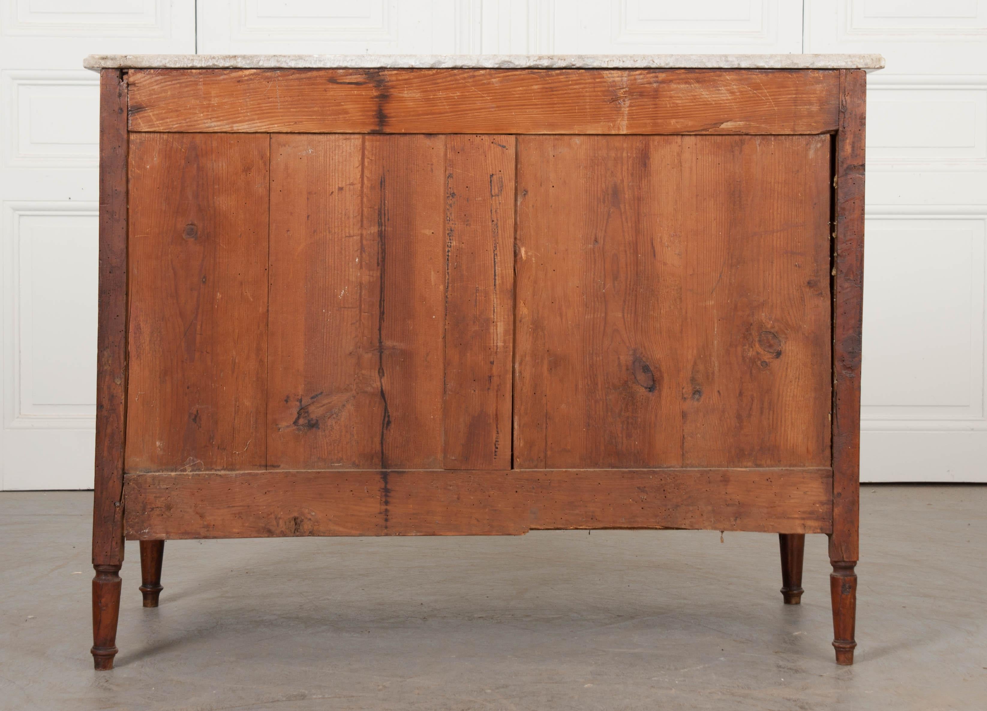 French Early 19th Century Mahogany and Walnut Louis XVI-Style Commode 2