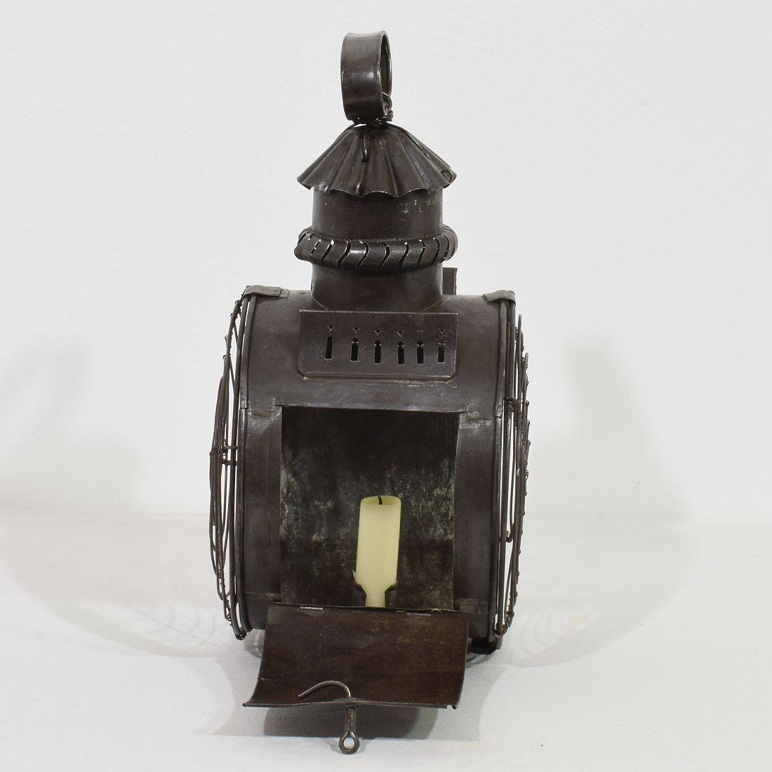 French, Early 19th Century Metal Lantern For Sale 5