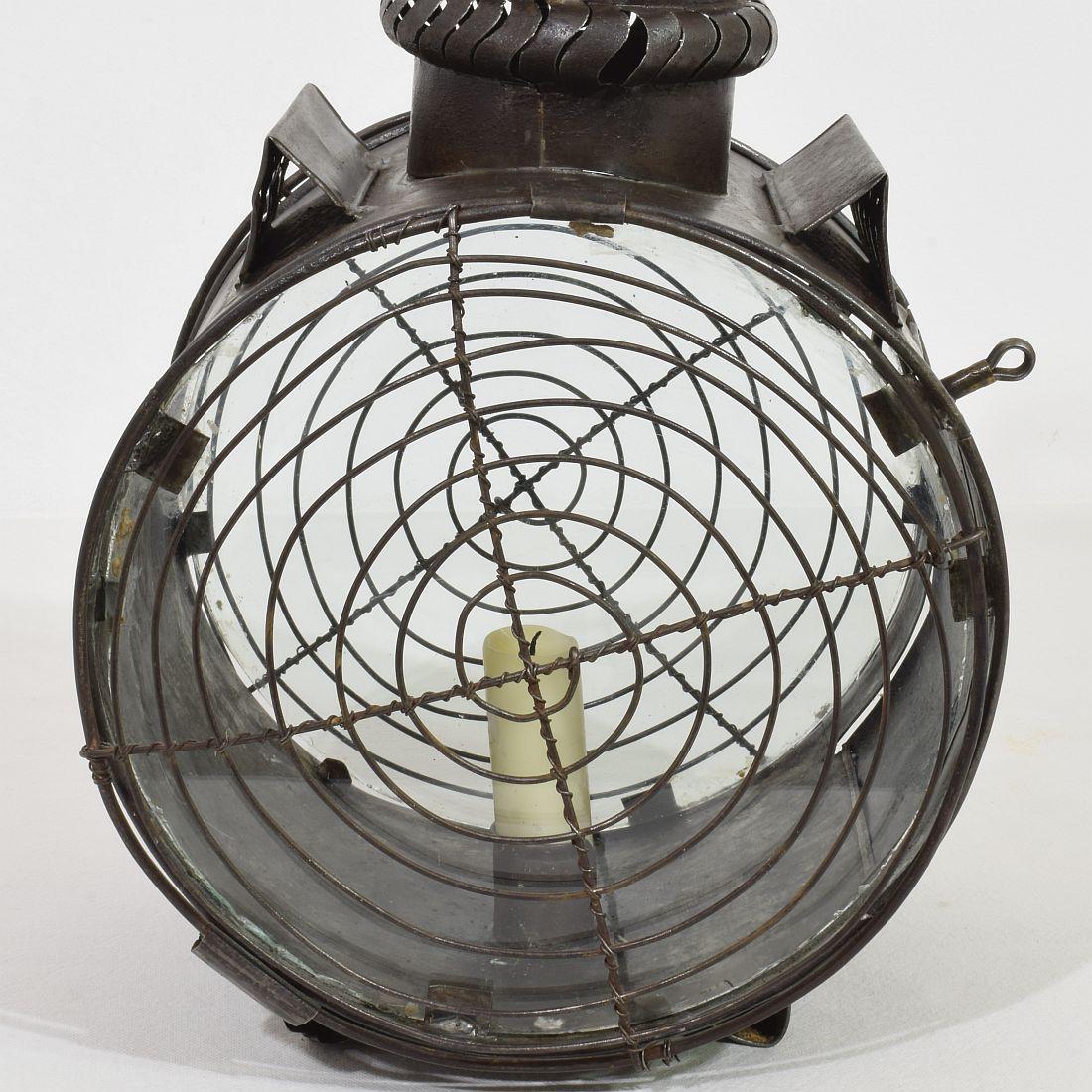 French, Early 19th Century Metal Lantern For Sale 8