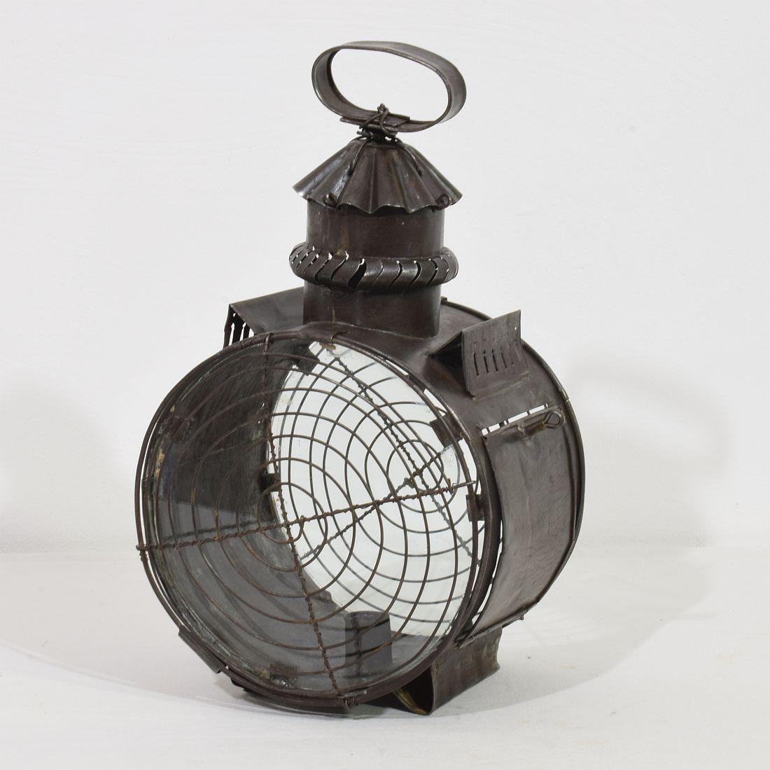 French Provincial French, Early 19th Century Metal Lantern For Sale