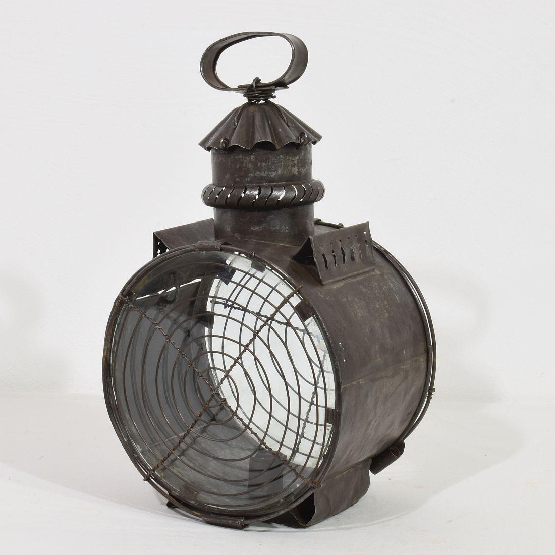 French, Early 19th Century Metal Lantern For Sale 1